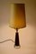Mid-Century Swedish Table Lamp with Glass Base and Green Shade 8