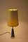 Mid-Century Swedish Table Lamp with Glass Base and Green Shade 9