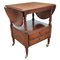 French Louis XIII Style Walnut Two-Tier Folding Side Table, Image 1