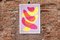 Overlapping Strokes on Malve, Vivid Limone und Pink Minimal Gesten Painting, 2021 3