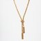 Französische 18 Karat Orvet Halskette aus Geflecht in Gold & Quasten, 1950er 9