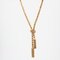 French 18 Karat Yellow Gold Orvet Mesh and Tassels Necklace, 1950s, Image 9