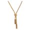 Französische 18 Karat Orvet Halskette aus Geflecht in Gold & Quasten, 1950er 1