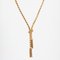 Französische 18 Karat Orvet Halskette aus Geflecht in Gold & Quasten, 1950er 7