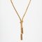 French 18 Karat Yellow Gold Orvet Mesh and Tassels Necklace, 1950s, Image 7