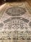 20th Century Spanish Green and White Cream Floral Motif Rug, 1920s, Image 3