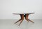 Italian Sculptural Oval Dining Table with Black Glass Top, 1950s 7
