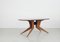 Italian Sculptural Oval Dining Table with Black Glass Top, 1950s, Image 5