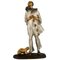 Art Deco Bronze Sculpture, Pierrot and Cat, Robert Bousquet, France, 1915, Image 1