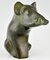 Bronzeskulptur eines Wildschweins, Claude Lhoste, 1993 7