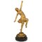 Jugendstil Bronzeskulptur einer Tänzerin von Jean Garnier 1