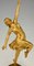 Jugendstil Bronzeskulptur einer Tänzerin von Jean Garnier 9