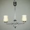 Art Deco Chrome & Glass Pendant Bar Lamp, 1930s 1