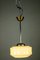 Lampe à Suspension Rod Art Nouveau en Verre Pistaché et Laiton, 1930s 3