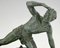 Sculpture Art Déco d'un Homme à l'Affût par Jean De Roncourt, France, 1930s 9