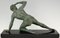 Sculpture Art Déco d'un Homme à l'Affût par Jean De Roncourt, France, 1930s 4