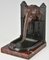 Art Deco Bronze Bookends Depicting Elephant with Bird by R. Patrouilleau, France, 1925, Set of 2 6