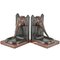 Art Deco Bronze Bookends Depicting Elephant with Bird by R. Patrouilleau, France, 1925, Set of 2 1