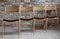 Dining Chairs Reupholstered in Kvadrat Fabric by Edmund Homa for Gościcińskie Fabryki Mebli, Set of 4 4