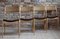 Dining Chairs Reupholstered in Kvadrat Fabric by Edmund Homa for Gościcińskie Fabryki Mebli, Set of 4 6