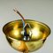 Vintage Bauhaus Glass & Brass Pendant Lamp, 1940s 12