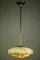 Art Deco Pendant Lamp with Pistachio Marbled Glass Shade, 1930s 5