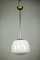 Art Deco Bauhaus Glass & Brass Rod Pendant Lamp, 1930s 6