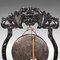 Antiker viktorianischer Chinoiserie Gong Esstisch auf ebonisiertem Teakholz, 1880er 12