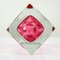 Faceted Sommerso Murano Glass Oball Block Vase from Vetreria Artistica, 1970s 7