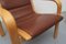 Leather Chair & Footstool Set by Yngve Ekström for Swedese, 1980s, Image 8