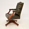 Antique Georgian Style Leather Desk Chair, Image 3
