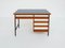 Small Italian Desk with Drawers in Blue Glass, 1950s, Image 1