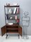 Vintage Minimal Wooden Bookshelf with Brass and Varnished Metal Details, Italy 4