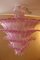 Lampadario a forma di palmette rosa di Barovier & Toso, Immagine 20