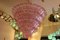 Lampadario a forma di palmette rosa di Barovier & Toso, Immagine 15