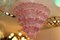 Lampadario a forma di palmette rosa di Barovier & Toso, Immagine 8