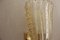 Goldene Pulegoso Wandlampen aus Muranoglas von Barovier, 2er Set 10