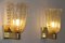 Goldene Pulegoso Wandlampen aus Muranoglas von Barovier, 2er Set 7