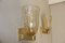 Applique Pulegoso in vetro di Murano color oro di Barovier, set di 2, Immagine 9