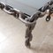 Large Belgian Brutalist Iron Chain Coffee Table 4