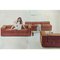 Suede Leather 711 Sofa Bed by Tito Agnoli for Cinova, 1960s 15