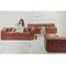 Suede Leather 711 Sofa Bed by Tito Agnoli for Cinova, 1960s, Image 15