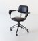 Italian Black Metal and Leatherette Desk Chair by Gastone Rinaldi for Rima 4