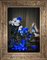 Große bedruckte Leinwand aus Kobaltblau von Mineheart 1