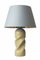 Lampada da tavolo Little Crush II con base color tortora e paralume grigio di Mineheart, Immagine 1