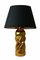 Little Crush II Tischlampe mit goldenem Fuß & schwarzem Schirm von Mineheart 1