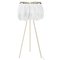 Feather Floor Lamp in White from Mineheart, Image 1