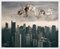 Angels Over City Framed Large Printed Canvas from Mineheart 1