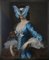 Portrait de Papillon Bleu et Blanc sur Lady Large de Mineheart 1