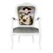 Pink Mark Portrait Printed Armchair from Mineheart, Image 1